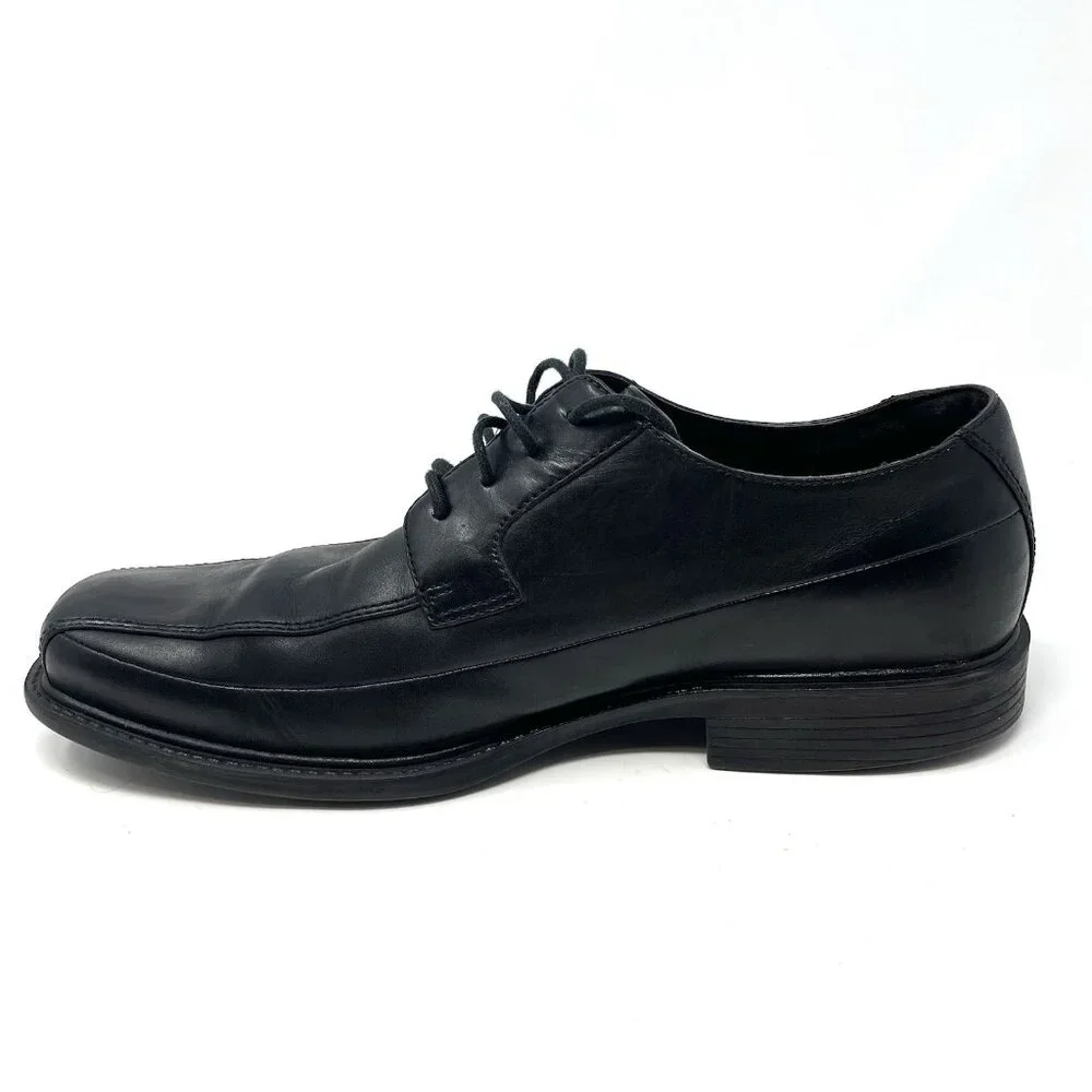 Rockport Felson Men's Shoes K70890 Black Leather Apron‎ Toe Oxford Dress 11